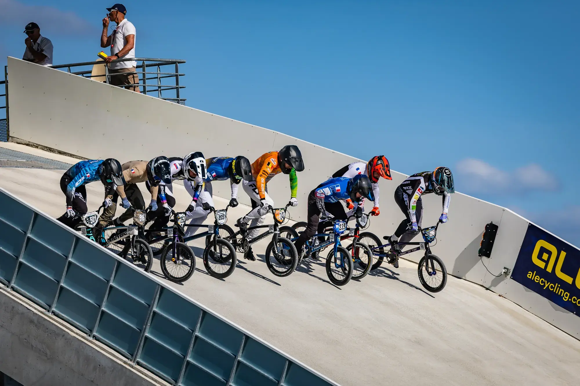 BMX-Rennen am French Cup in La Chapelle